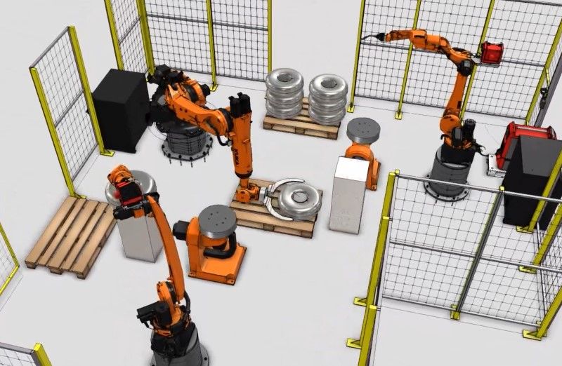 BG Robots: Два заваръчни робота и един манипулатор KUKA в прецизен синхрон при заваряването на газови бутилки